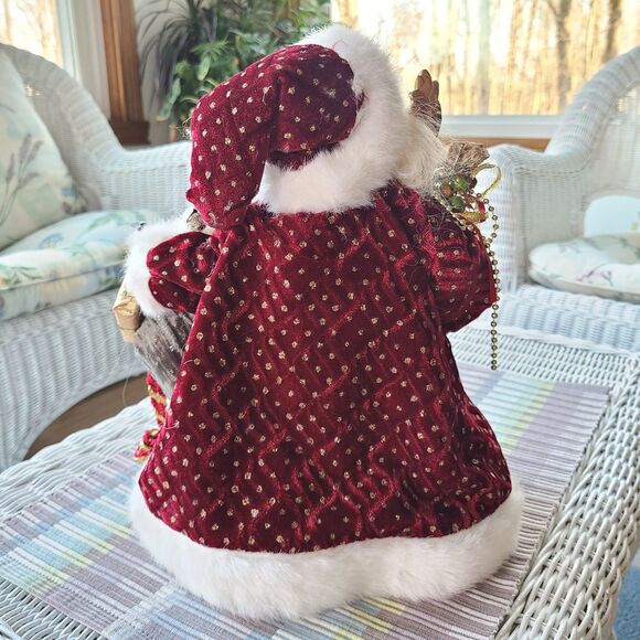 Vintage Old World Father Christmas Kris Kringle Santa Claus Figurine Tree Topper - Picture 8 of 10